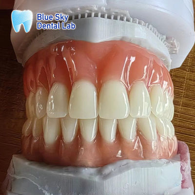 Dentadura natural completa Acrílica Dentadura completa extraíble Personalizable